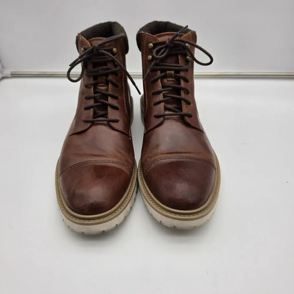 Johnston & Murphy Men's Brown Leather 20 2002  Comfort Boot Size 12